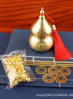 黄铜避火龙葫芦瓶厨房在西北角摆件乾位火烧天门纳财摆件化解男主