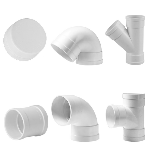 联塑PVC排水管配件大全直通接弯头三通弯头50 75 110存水弯下水头 - 图3