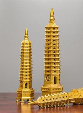 纯铜文昌塔11层十三层十一层文昌塔摆件家居礼品客厅摆件