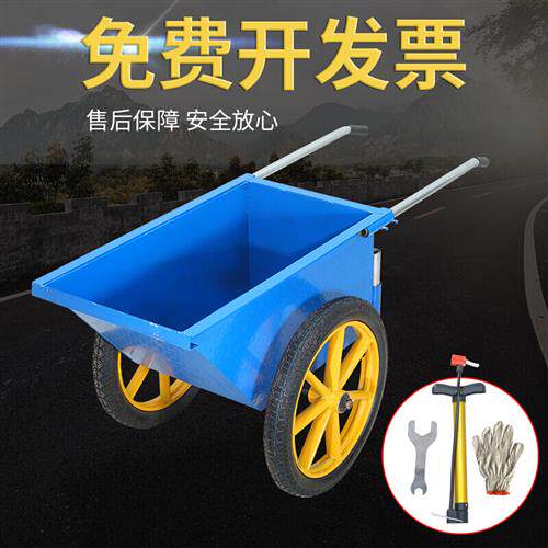 极速新加厚劳动车手推车灰斗车环卫工地车建筑车工程水泥车家用 - 图2