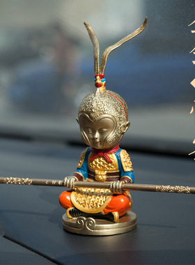 纯铜斗战胜佛摆件齐天大圣孙悟空美猴王猴子客厅办公室桌面装饰品