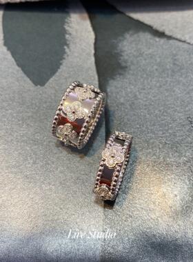 万花筒戒指女纯银镀18k玫瑰金