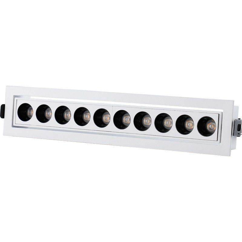 长条射灯led嵌入式格栅灯中高端客厅无主灯多头长方聚光防眩射灯,淘宝优惠券,粉丝福利购,淘宝优惠卷