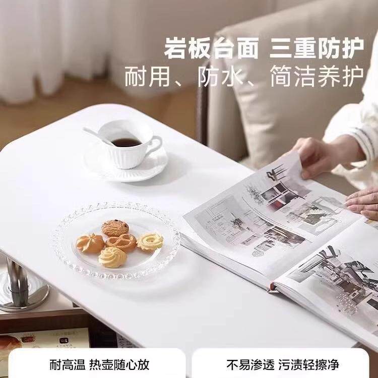 可升降岩板桌面边几客厅沙发边柜可移动推车多功能可移动升降茶几,淘宝优惠券,粉丝福利购,淘宝优惠卷