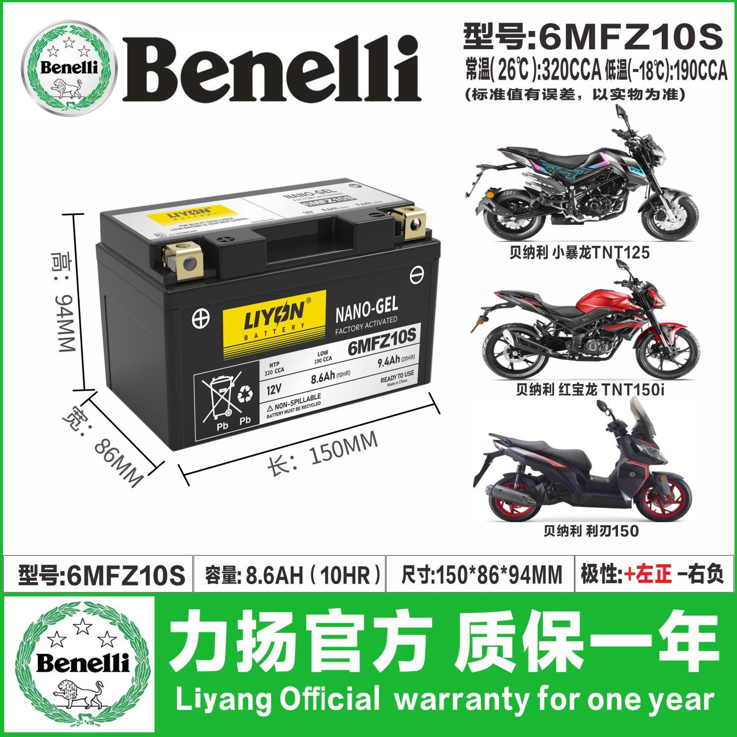 贝纳利752S 302S 502C金鹏502X幼狮500黄龙600 300飓风302电瓶 - 图1