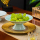 Pastry Dried Fruit Plate High-foot Fruit Plate Jingdezhen Green Porcelain