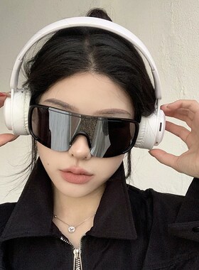 速发韩版春秋骑行大框防风镜大脸骑行运动户外墨山个男性登镜太镜