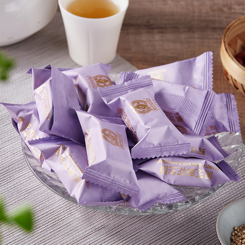 元初食品黑芝麻花生酥150g（约15小包）酥糖茶点休闲零食花生糖,淘宝优惠券,粉丝福利购,淘宝优惠卷