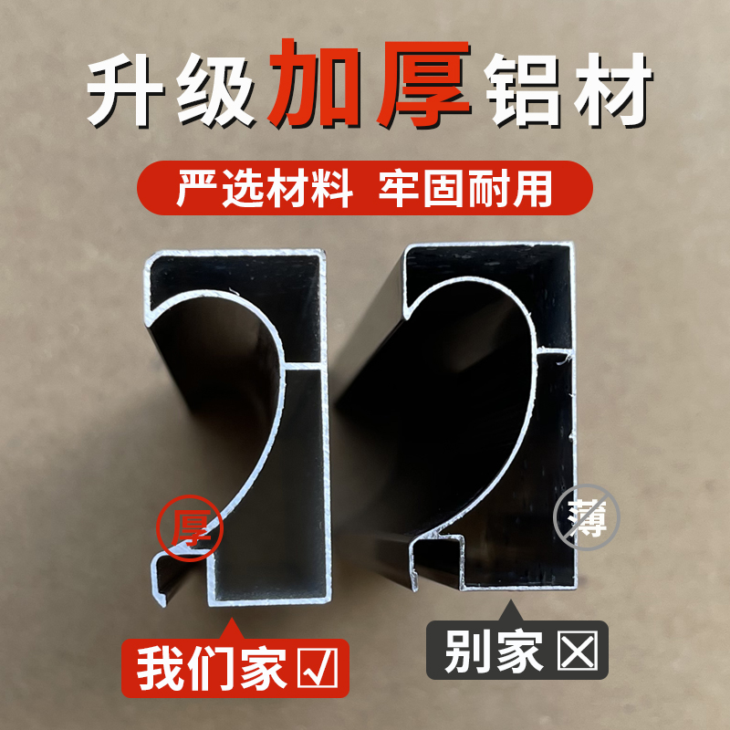 橱柜门定制免打孔钢化玻璃晶钢门定做铝合金厨房厨橱柜门板自装 - 图0