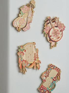 创意特色冰箱贴 华夏妙音金属冰箱贴系列 磁性贴古国风精致冰箱贴