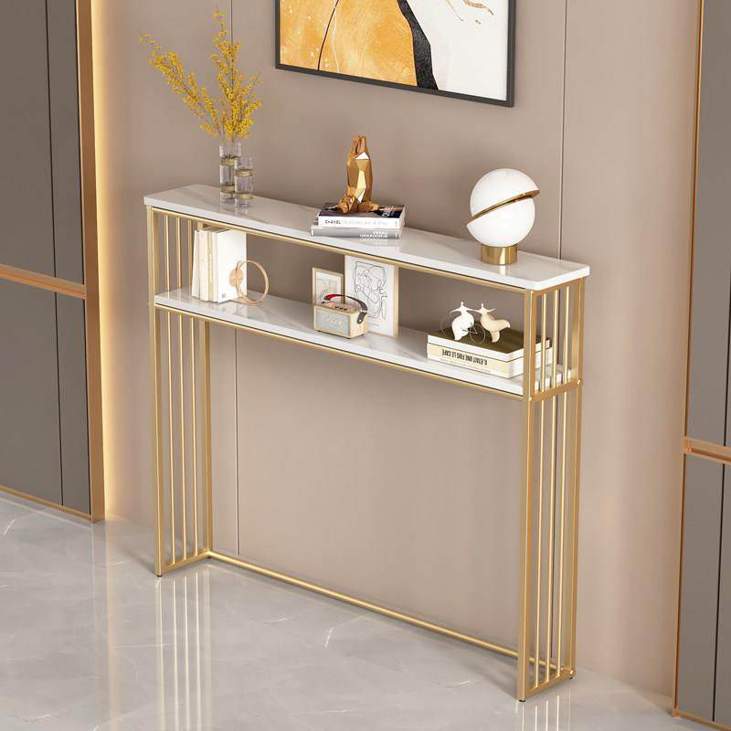 金色靠墙窄置物架沙发后置物架落地餐桌边架子收纳暖气片缝长条架,淘宝优惠券,粉丝福利购,淘宝优惠卷