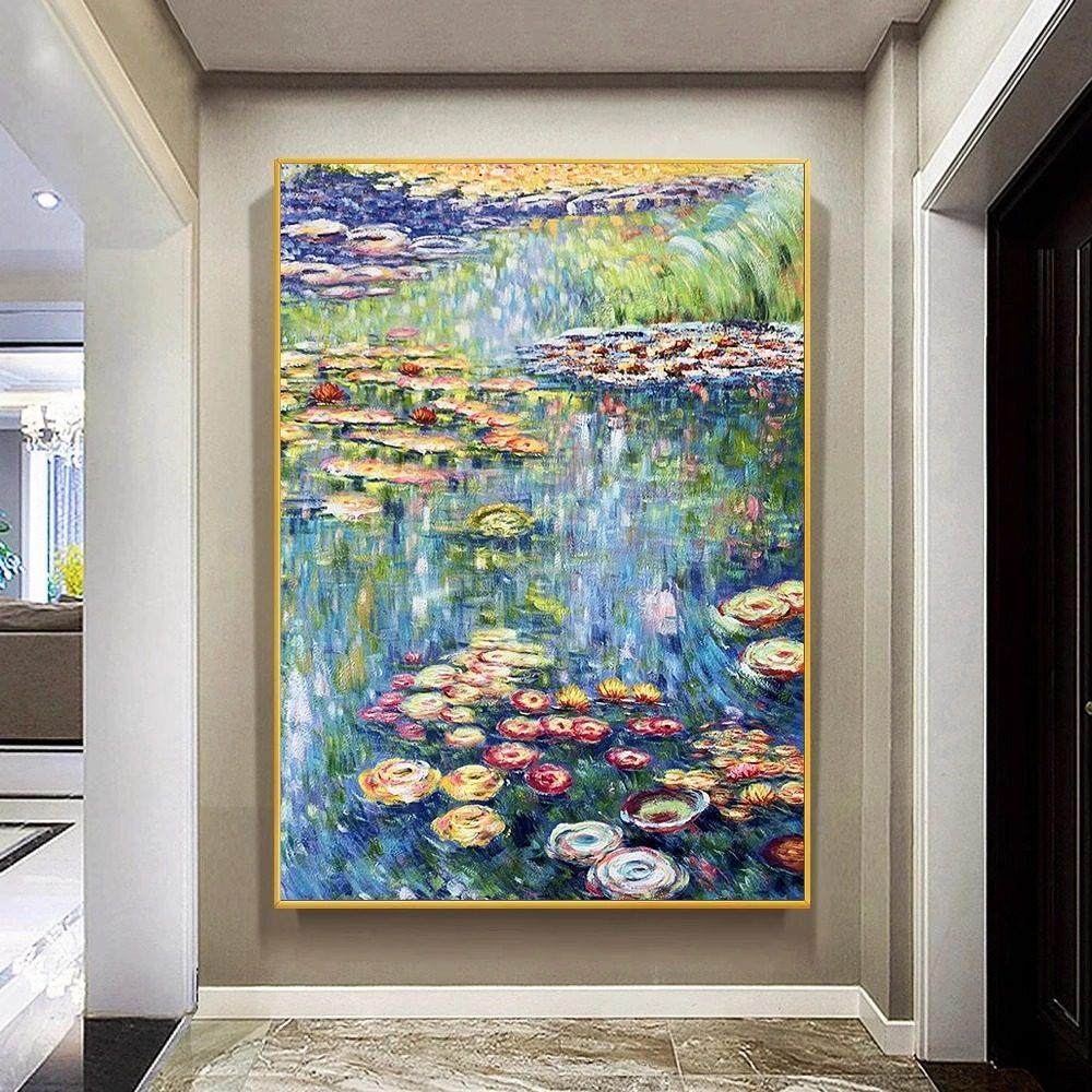 莫奈睡莲钻石画 画满钻高级感客厅沙发背景墙十字绣2025新款世界,淘宝优惠券,粉丝福利购,淘宝优惠卷