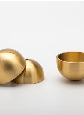 黄铜多巴胺门铃黄铜铃铛配件简约风铃挂件铜杯铜珠门铃厂家