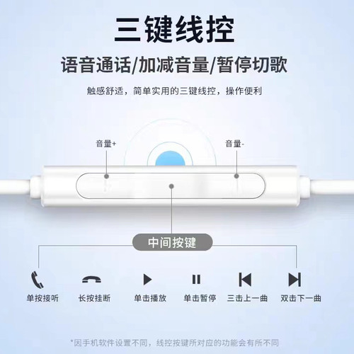 适用小米14/13/12原装耳机11ultra//10Pro耳麦civi/2/3/mix3耳塞4 - 图0