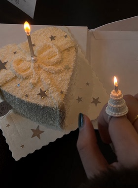 「生日絮语」ins风蛋糕戒指