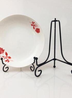 摆件支架盘子展示架碗碟摆架普洱茶饼底座支撑架工艺品相框陈列架