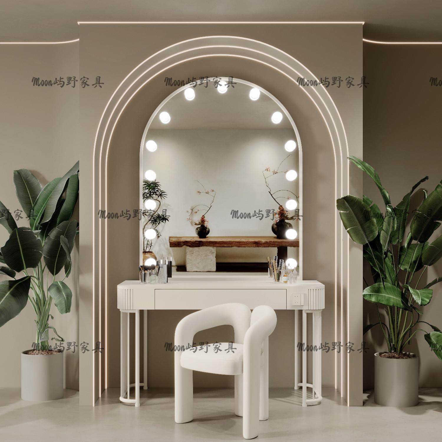 高端婚纱店专业带灯化妆台影楼美容院专用梳妆台美妆店工作室镜台,淘宝优惠券,粉丝福利购,淘宝优惠卷