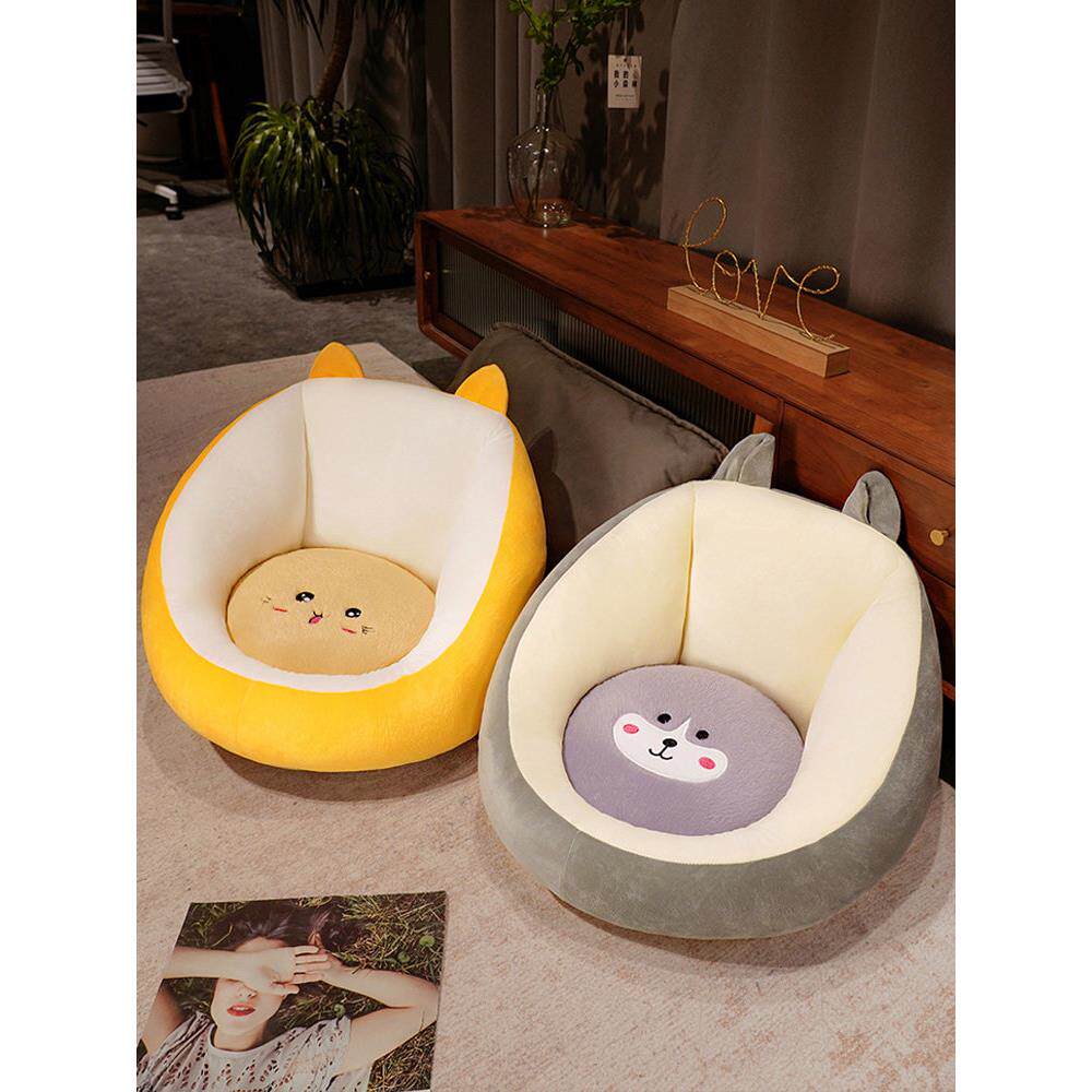 Lazy floor cushion tatami bedroom bay window butt cushion office chair cushion back cushion integrated children
