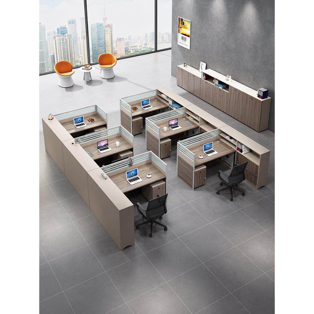 员工台简约现代办公家具4/6人工作台屏风台板桌椅组合百得盛,淘宝优惠券,粉丝福利购,淘宝优惠卷