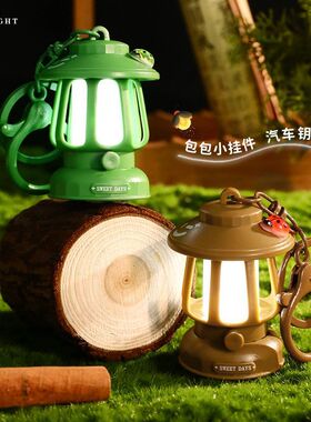 创意卡通瓢虫小夜灯钥匙扣链挂件
