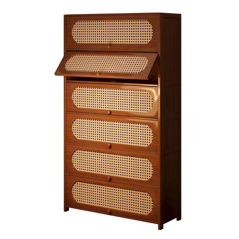 拉车套罩美式翻斗书柜复古藤编玄关柜入户走廊架子储物柜大容量收,淘宝优惠券,粉丝福利购,淘宝优惠卷