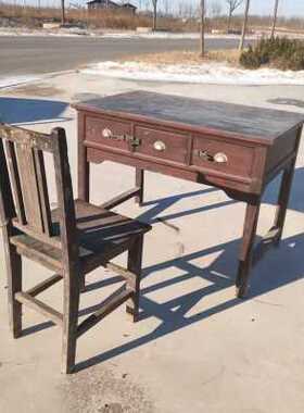 极速新民俗老物件八十年代办公桌一套怀旧家俱影视道具复古摆件民