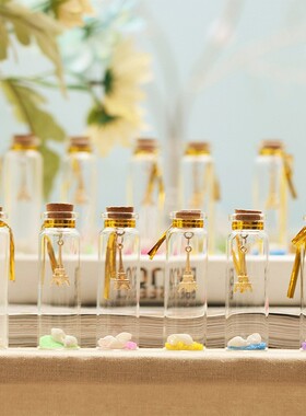 好货复古挂坠漂流瓶玻璃瓶许愿瓶 情侣送礼星空瓶玻璃工艺摆件礼
