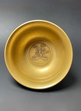 道家用品铜敕水杯净水杯道士用具供水杯讳字杯紫微讳雨渐耳铜碗