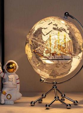 环球饰品升级帆船客厅电视橱柜办公室灯光豪华高端生日礼物