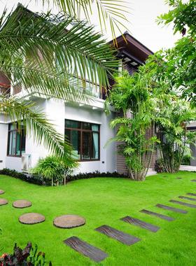 仿木踏脚板户外庭院铺路石草坪踏步石别墅花园垫脚石公园汀步石板