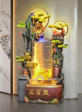 假山循环流水聚宝盆景观装饰品客厅阳台办公室风水轮鱼缸乔迁开业