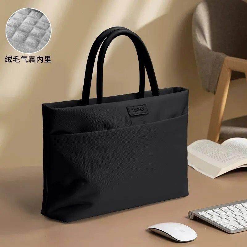 笔记本电脑包手提适用大容量16英寸公文包隔层简约防震轻薄防摔,淘宝优惠券,粉丝福利购,淘宝优惠卷