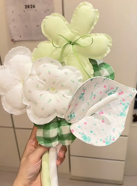 手工布艺花朵花束成品ins风摆件