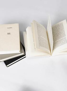 烫金布纹外文真书样板房装饰极简风家居别墅摆件饰品仿真书