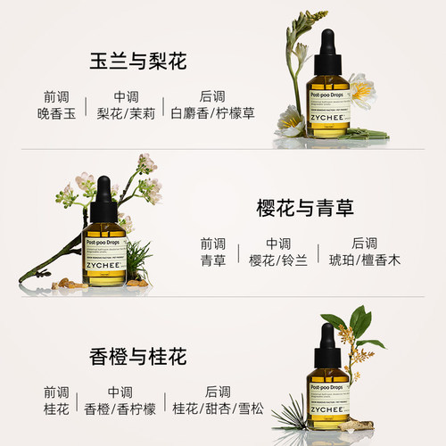 ZYCHEE香薰精油空气清新厕所除味剂一滴香厕后点滴卫生间马桶除臭 - 图2