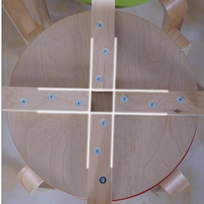 家用实木凳高低款商用实木凳餐饮凳子矮凳简约凳成人曲木凳子 - 图1