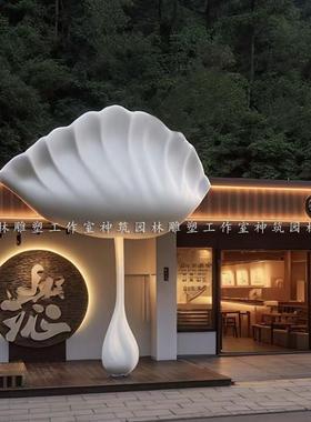 彷真水饺立体模型巨型包子玻璃纤维雕塑室内摆摊锅贴饭厅装饰摆饰