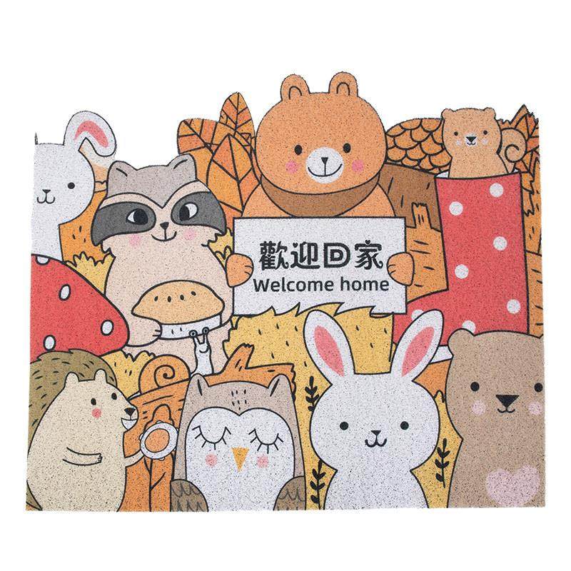 可定制卡通门口入户丝圈地垫门垫地毯家用垫子进门防滑动物蹭脚垫,淘宝优惠券,粉丝福利购,淘宝优惠卷