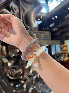 灵隐官方正品暮山紫琉璃手串手链