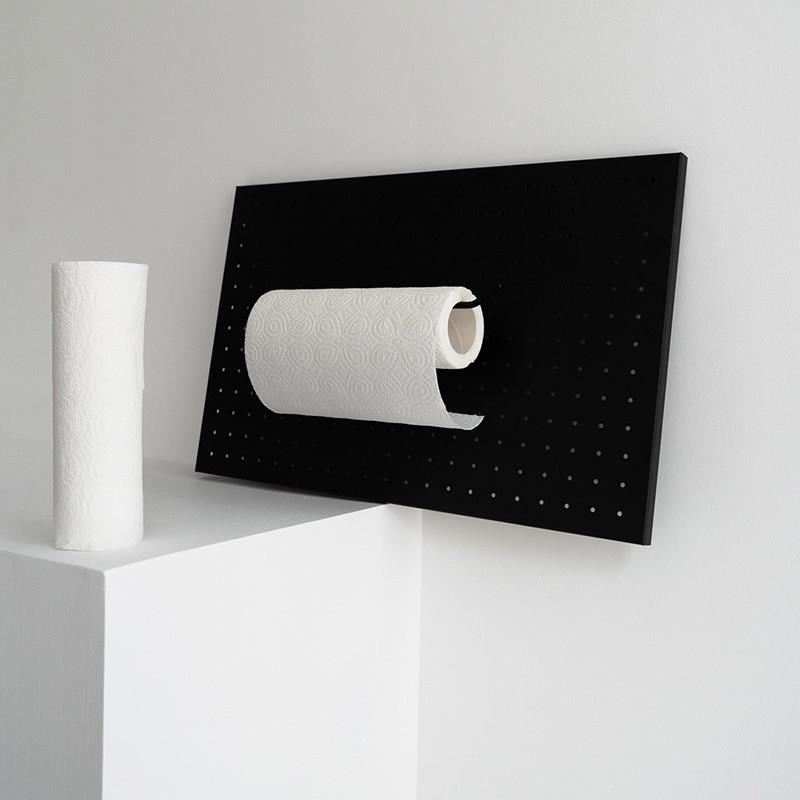 Oroliving original hole board accessories paper towel holder cross bar hook storage arrangement wiper display stand