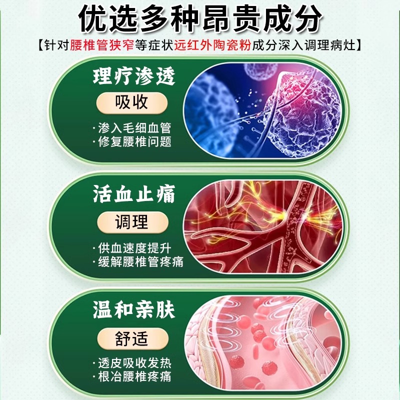 治疗腰椎管狭窄专用膏药贴腰椎压迫神经腰疼痛腿麻护腰热敷理疗贴 - 图2