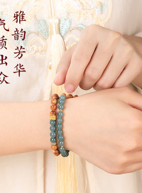【师傅推荐】天然库克双圈手链女