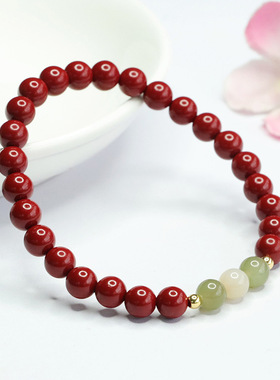 【师傅推荐】朱砂手串女情侣饰品