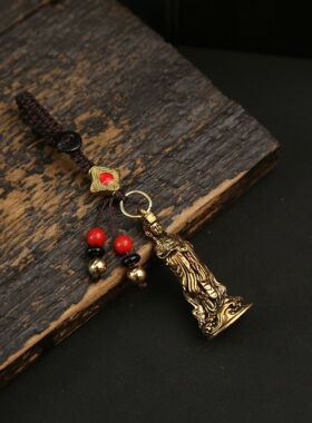 【师傅推荐】黄铜如意妈祖汽车钥