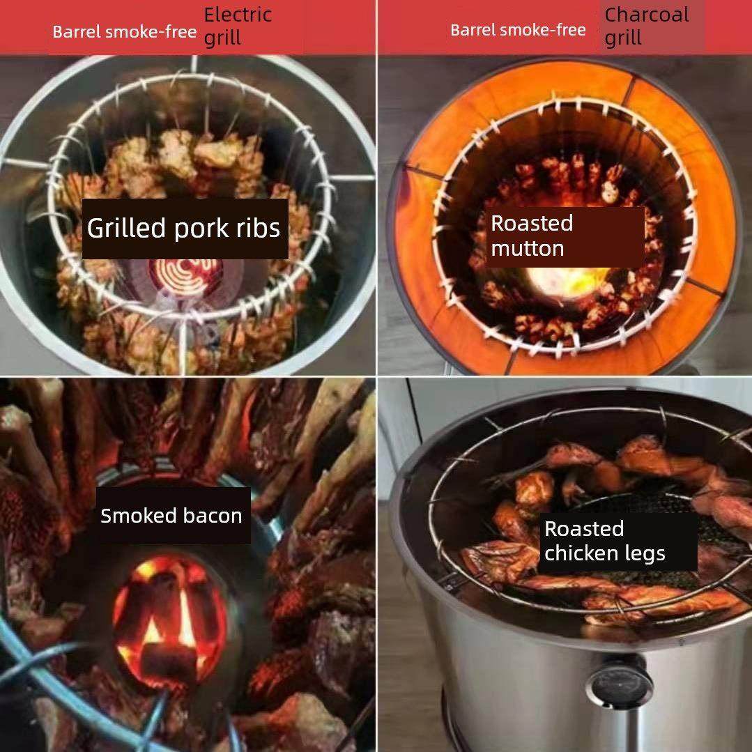 电热炭两用吊顶炉烧烤炉家用无烟炭烤架加厚不锈钢烧烤炭烧烤炉,淘宝优惠券,粉丝福利购,淘宝优惠卷