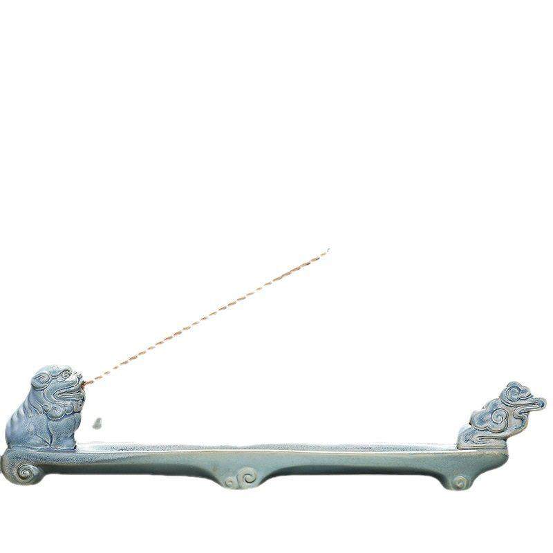 彷古线香炉香插茶道居室青瓷香薰炉 家用檀香卧香炉 貔貅香座香道,淘宝优惠券,粉丝福利购,淘宝优惠卷