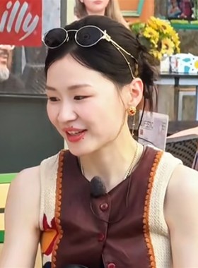 地球超新鲜金靖同款老钱风墨镜金属边复古级感防紫外线太阳眼镜