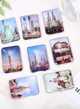 热转印冰箱贴 磁性透明冰箱贴 空白水晶玻璃冰箱贴个性印制冰箱贴