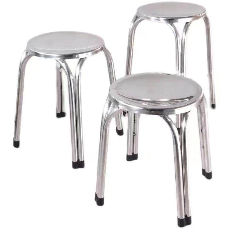 拉车套罩加厚不锈钢四脚圆凳子饭店园凳餐厅家用椅子小矮凳子圆凳,淘宝优惠券,粉丝福利购,淘宝优惠卷
