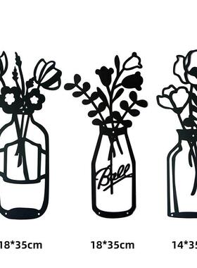 跨境金属工艺品铁艺花墙壁装饰墙壁艺术装饰品墙壁雕塑客厅装饰